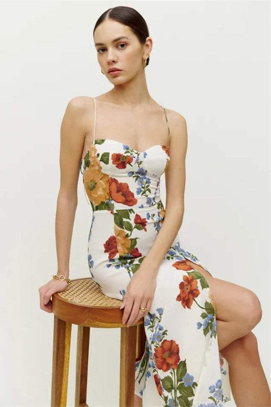 Floreale cami Feritoia Abito