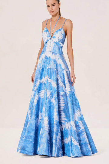 Scollo a V Fiocco Cami Maxi Abito